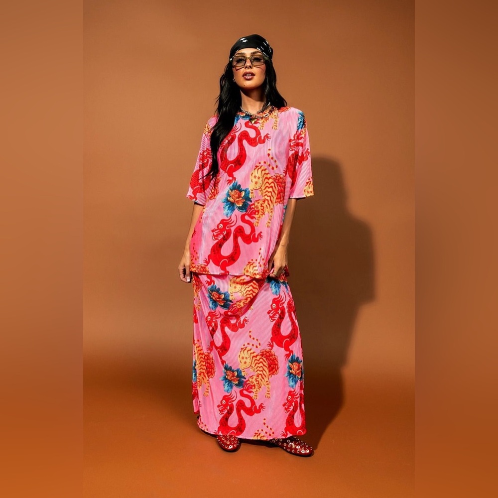 NEW Dressed in lala year of the dragon plisse set